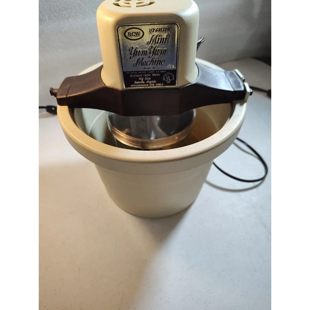 RCW Mini Yum Yum Ice Cream Machine  1/2 G. Original Replacement Mod: 76  (907)